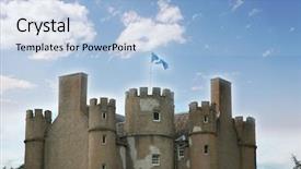  Presentation with portfolio - Slide deck featuring bright summer day - more background and a light blue colored foreground