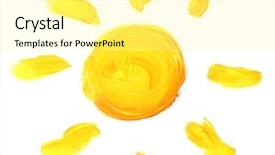  Presentation with bright white - Cool new theme with bright sun painted isolated backdrop and a blonde colored foreground