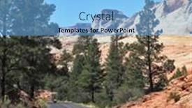  Presentation with sandstone - Presentation theme enhanced with bright-sunny-day-to-zion background and a light blue colored foreground