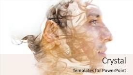  Presentation with work - Cool new PPT layouts with bright unique conceptual work bringing backdrop and a coral colored foreground