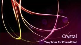  Presentation with pink black - Slides consisting of bright wave on black background and a wine colored foreground