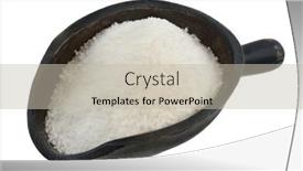  Presentation with bright white - Presentation design enhanced with bright-white-powder-sweetener background and a  colored foreground