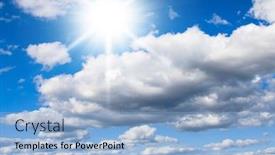  Presentation with heaven - Presentation design enhanced with brightest-paradise-sunny-heaven background and a light blue colored foreground