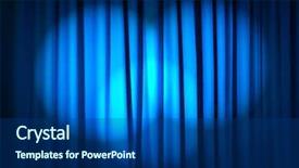  Presentation with theater curtains - Beautiful PPT theme featuring brightly lit curtains in theatre backdrop and a ocean colored foreground