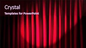  Presentation with theatre - Amazing slides having brightly lit curtains in theatre backdrop and a wine colored foreground