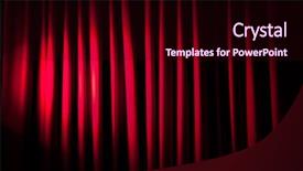  Presentation with curtains - Presentation theme with brightly lit curtains in theatre background and a wine colored foreground