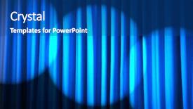  Presentation with curtains - Theme having brightly lit curtains in theatre background and a ocean colored foreground