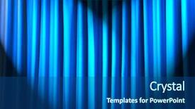  Presentation with curtains - Presentation theme enhanced with brightly lit curtains in theatre background and a ocean colored foreground