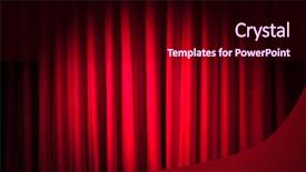  Presentation with curtains - Slide set enhanced with brightly lit curtains in theatre background and a wine colored foreground