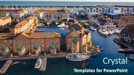  Presentation with yachting - Amazing PPT theme having brighton-uk-jun-5-2013 backdrop and a ocean colored foreground