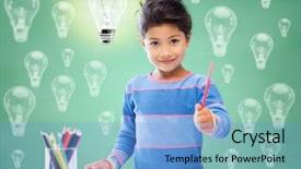  Presentation with children education - Slide deck consisting of brilliant - education school children creativity background and a light blue colored foreground