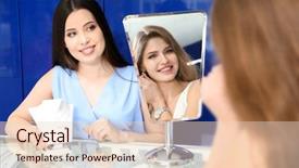  Presentation with catholic couple silhouette of young - Presentation theme with brilliant - young couple choosing earrings background and a lemonade colored foreground