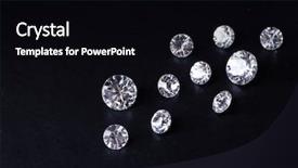  Presentation with diamond - Cool new presentation theme with brilliant diamond backdrop and a black colored foreground