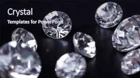  Presentation with diamond - Slides consisting of beautiful landscape with speed water in mountainous river background and a yellow colored foreground