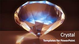  Presentation with diamond - Cool new slides with brilliant shiny diamond on dark backdrop and a  colored foreground