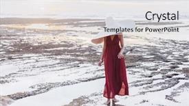  Presentation with bohemian - Presentation theme enhanced with brim - beautiful elegant young lady background and a light gray colored foreground