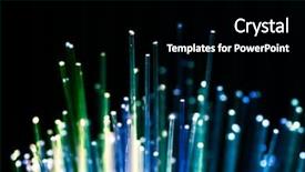  Presentation with data transmission - PPT theme with brin - optical fiber cables transmission data background and a black colored foreground