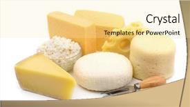  Presentation with malware types - Colorful PPT theme enhanced with brine - various types of cheese isolated backdrop and a blonde colored foreground