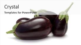  Presentation with choose a path - Beautiful presentation theme featuring brinjal - eggplants on white with clipping backdrop and a white colored foreground