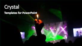  Presentation with romance - Cool new presentation theme with briquettes - romance on the concert concept backdrop and a black colored foreground