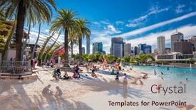  Presentation with south beach - Amazing theme having brisbane-aus-april-17-2016 backdrop and a mint green colored foreground