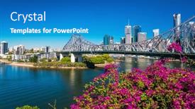  Presentation with queensland - PPT theme consisting of brisbane-aus-august-9-2016 background and a teal colored foreground