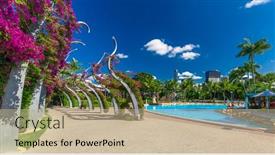  Presentation with south beach - Slide deck enhanced with brisbane-aus-nov-18-2015 background and a mint green colored foreground