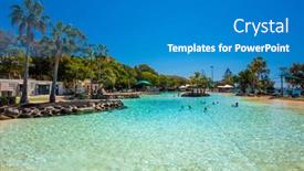  Presentation with 2018 beach - Slide deck featuring brisbane-aus-sept-09-2018 background and a  colored foreground