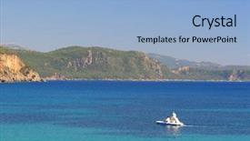  Presentation with family day - Presentation design enhanced with bristol - family on boat day-trip enjoying background and a  colored foreground