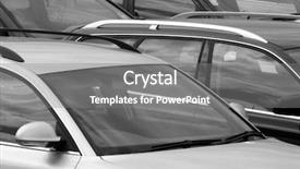  Presentation with britain - Presentation design having britain industrial - telephoto view of cars parked background and a gray colored foreground