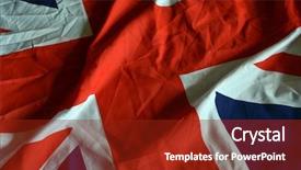  Presentation with unit rates uk flag - Presentation theme having britain ireland - british flag background background and a  colored foreground