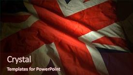  Presentation with british - PPT layouts consisting of britain ireland - british flag background background and a  colored foreground