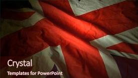  Presentation with flag of ethiopia or ethiopian - Colorful PPT layouts enhanced with britain ireland - british flag background backdrop and a  colored foreground