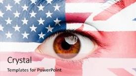  Presentation with united states flag - Cool new theme with british and united states flag backdrop and a lemonade colored foreground