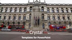  Presentation with foreign - Colorful theme enhanced with british army - cenotaph monument with foreign office backdrop and a dark gray colored foreground