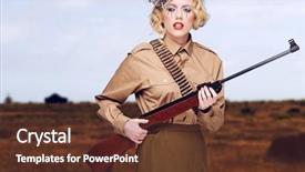  Presentation with campfire scout - Amazing slides having british army - stylish young pretty girl scout backdrop and a tawny brown colored foreground