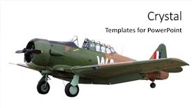  Presentation with harvard - Audience pleasing presentation theme consisting of british army - vintage harvard aircraft backdrop and a white colored foreground