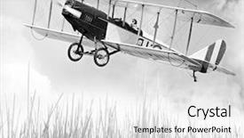  Presentation with vintage radio - Slides featuring british army - vintage style picture background and a white colored foreground