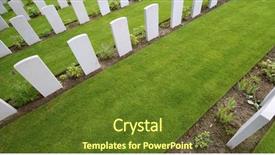  Presentation with rouen haute normandy france - PPT theme featuring british cemetery in bayeux normandy background and a tawny brown colored foreground