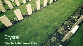  Presentation with rouen haute normandy france - Presentation theme having british cemetery in bayeux normandy background and a tawny brown colored foreground