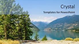  Presentation with canada ontario lake of two - Audience pleasing slide deck consisting of british columbia - majestic mountain lake in canada backdrop and a light blue colored foreground