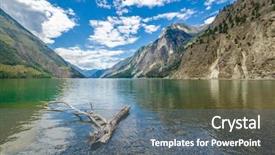  Presentation with canada ontario lake of two - Slide set enhanced with british columbia - majestic mountain lake in canada background and a ocean colored foreground
