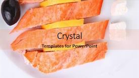  Presentation with pink himalayan salt himalayan salt - Amazing slide deck having british cuisine - fresh roast wild pink salmon backdrop and a coral colored foreground