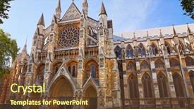  Presentation with westminster - Slide set consisting of british culture - london westminster abbey st margaret background and a tawny brown colored foreground