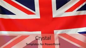  Presentation with union jack flag - PPT theme featuring british flag background background and a coral colored foreground