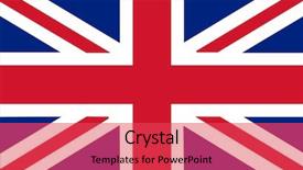  Presentation with british - Presentation theme featuring british flag background and a red colored foreground