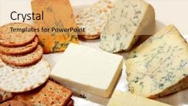  Presentation with english food - Amazing slides having british food - plate of fine english cheeses backdrop and a yellow colored foreground