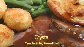  Presentation with roast beef - Cool new presentation theme with british food - sunday roast dinner with beef backdrop and a tawny brown colored foreground