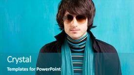  Presentation with british - Cool new slides with british indie pop rock look backdrop and a  colored foreground