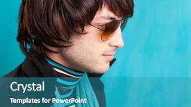  Presentation with hip - PPT layouts having british indie pop rock look background and a  colored foreground